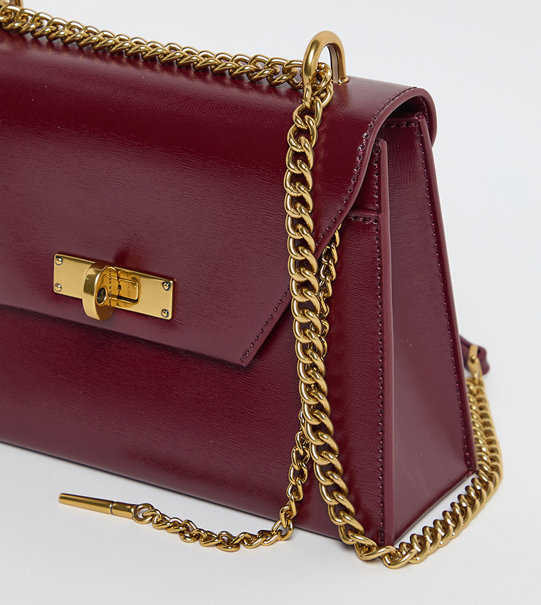 SAMANTHA Twist-Lock Top Handle Bag