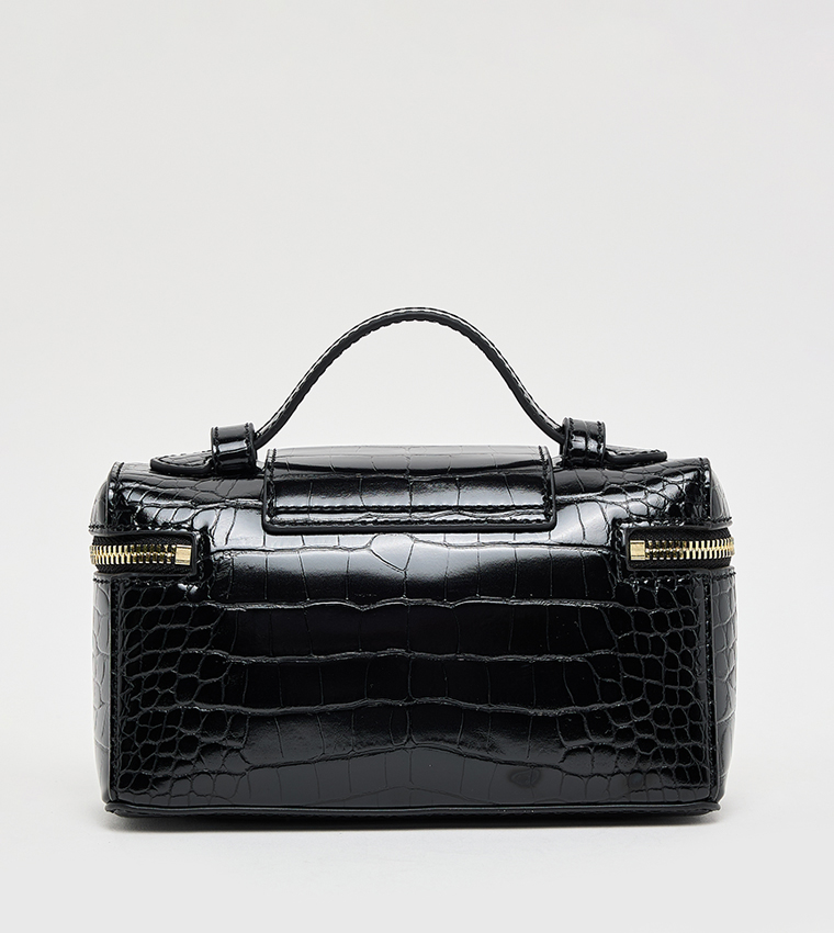 ARWEN Textured Top Handle Vanity Bag