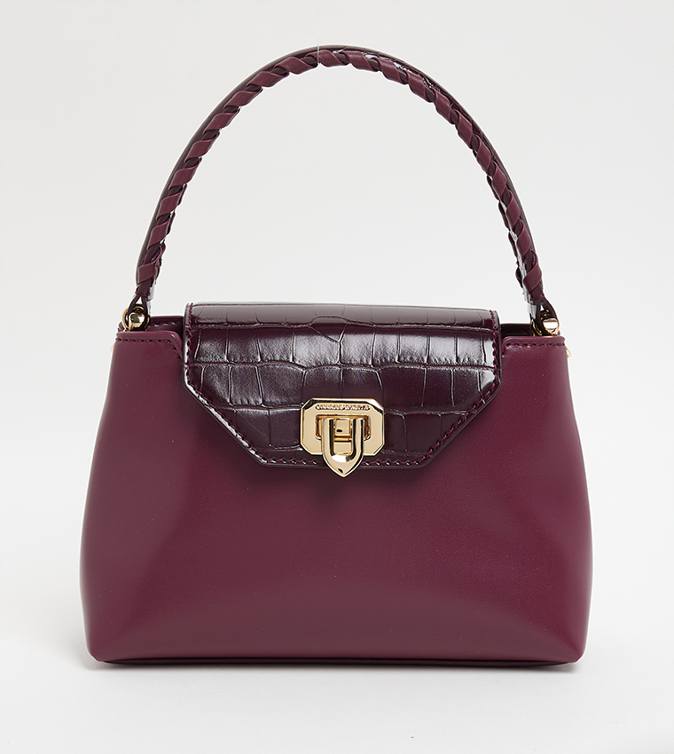 ARWEN Textured Top Handle Bag