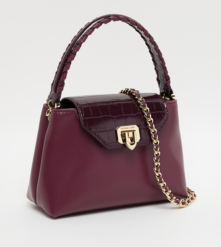 ARWEN Textured Top Handle Bag