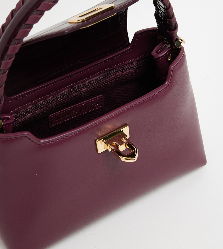 ARWEN Textured Top Handle Bag