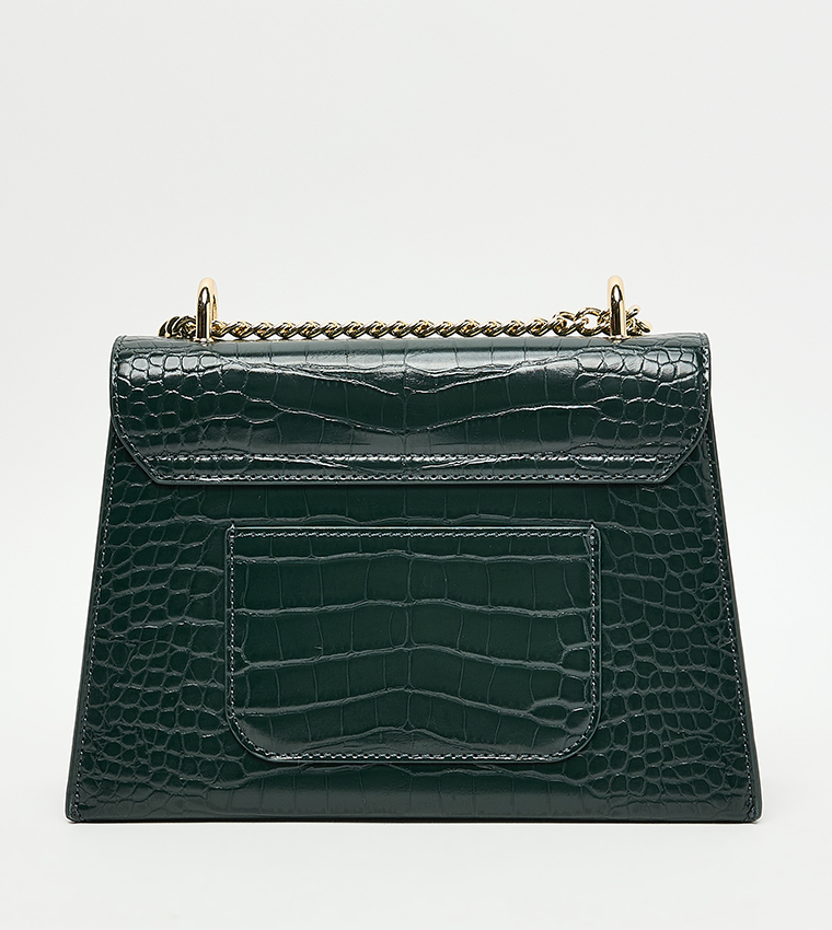 SAMANTHA Textured Flap Shoulder Bag