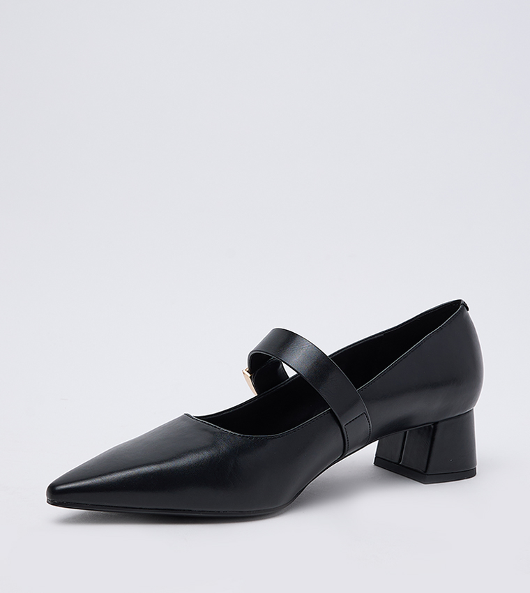 Yvette Metal Detail Mary Jane Pumps