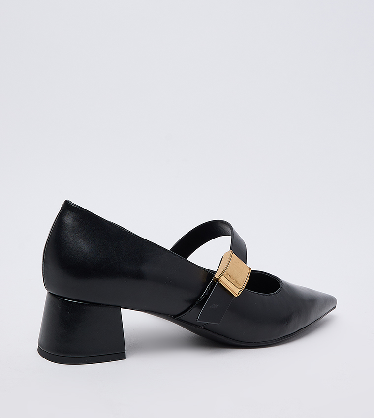 Yvette Metal Detail Mary Jane Pumps