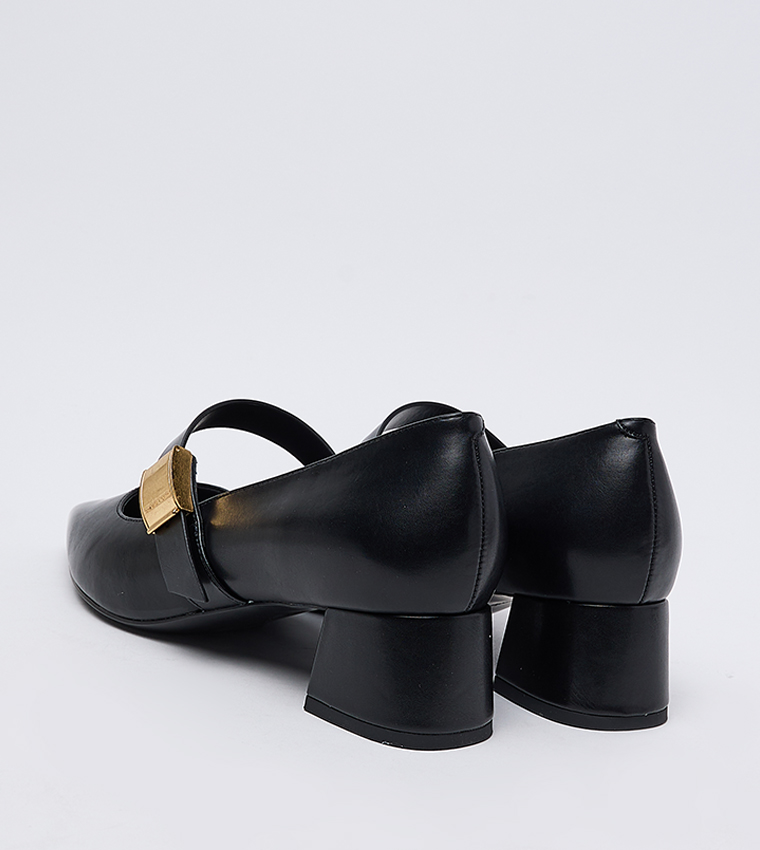 Yvette Metal Detail Mary Jane Pumps