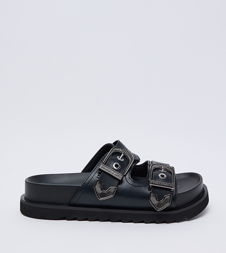 Kirke Buckled Double Strap Comfort Sandals