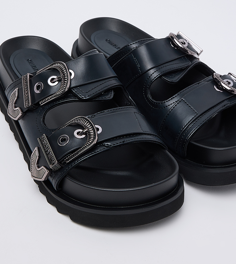 Kirke Buckled Double Strap Comfort Sandals