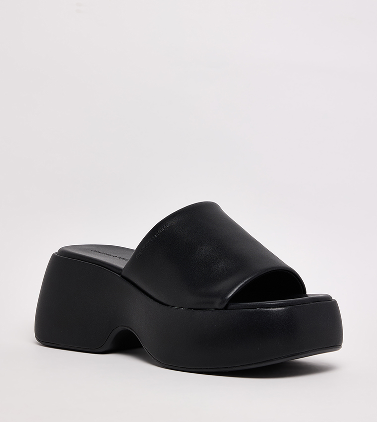 Square Toe Chunky Heeled Sandals