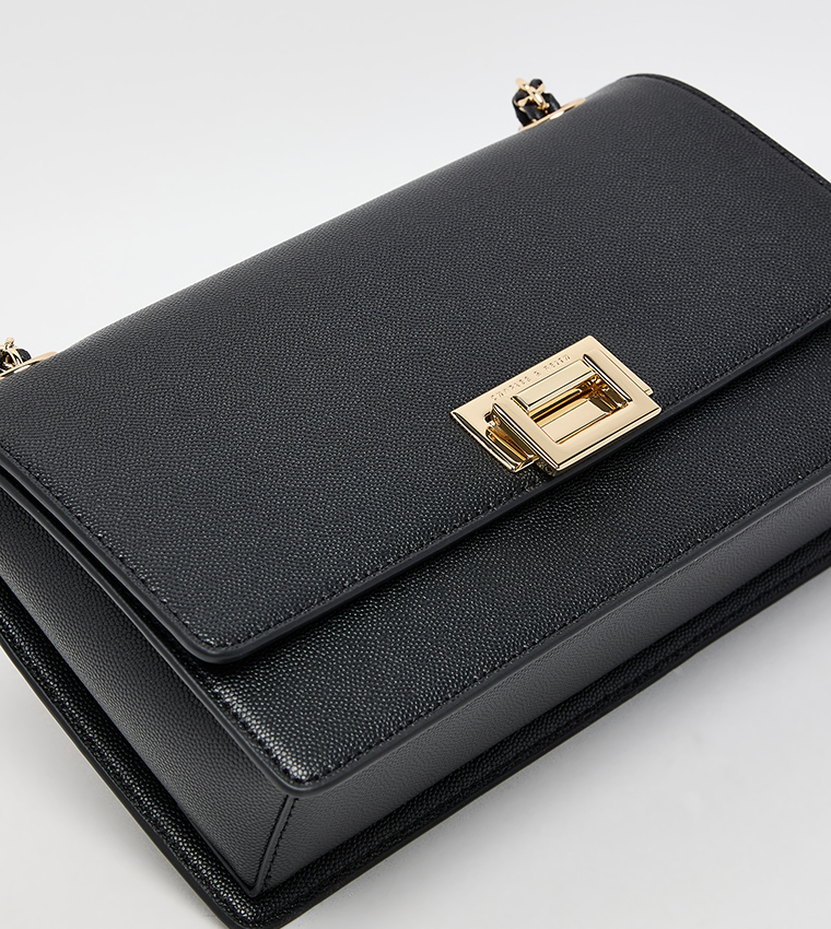 EVERLINE Push Lock Convertible Crossbody Bag