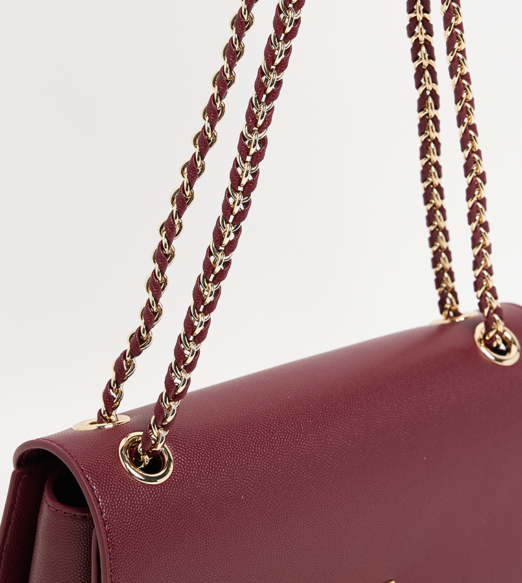 EVERLINE Textured Flap Shoulder Bag