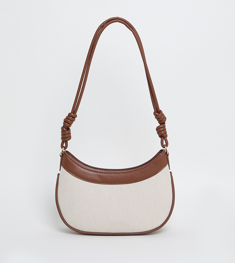 SABINE Canvas Knotted Shoulder Bag