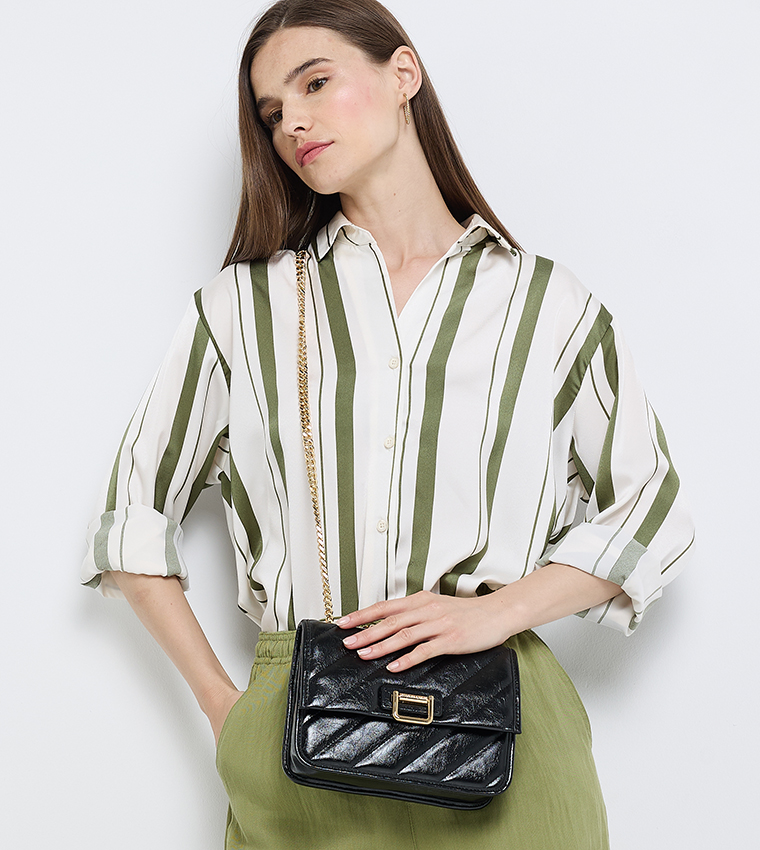 NEVA Quilted Convertible Shoulder Bag