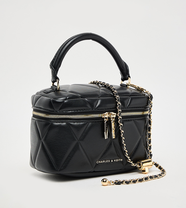 ARWEN Quilted Top Handle Crossbody Bag