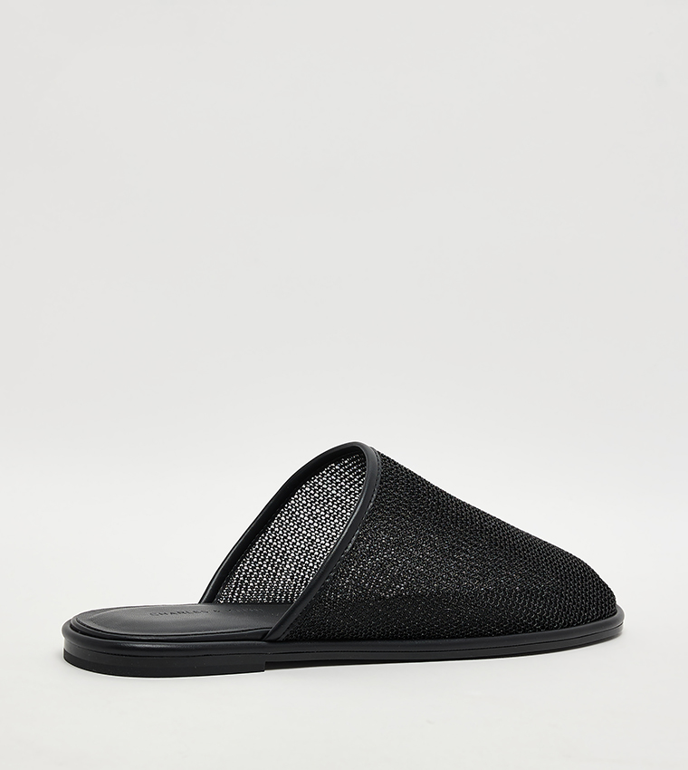 Mesh High-Vamp Flat Mules