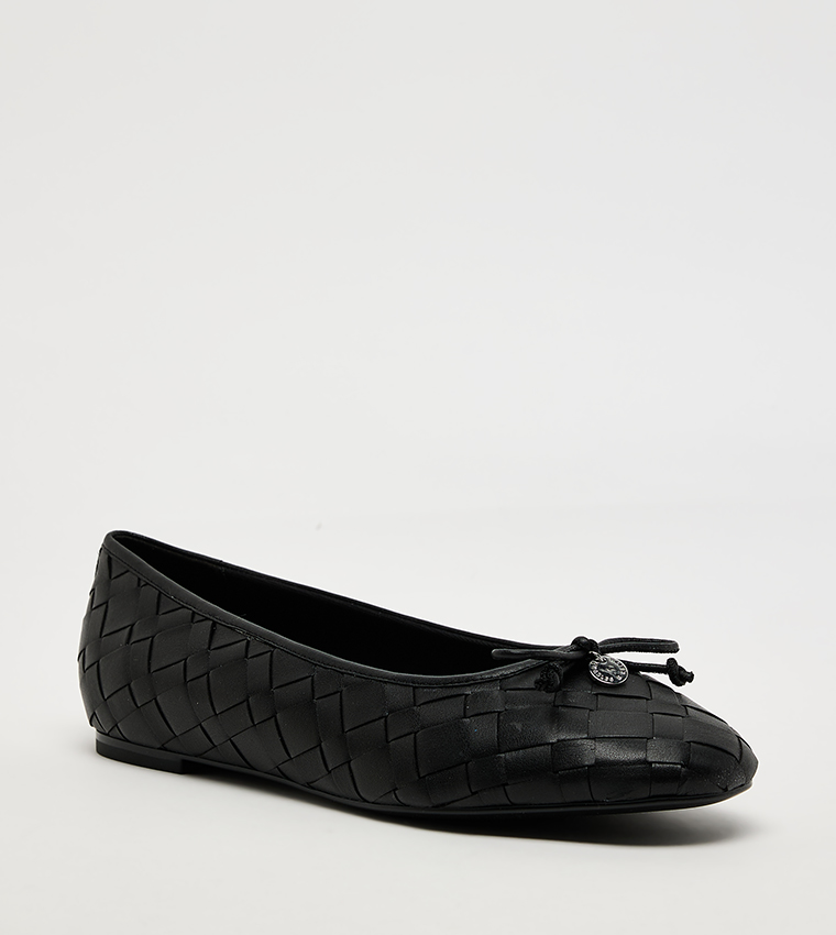 Braided Bow Detail Ballerinas