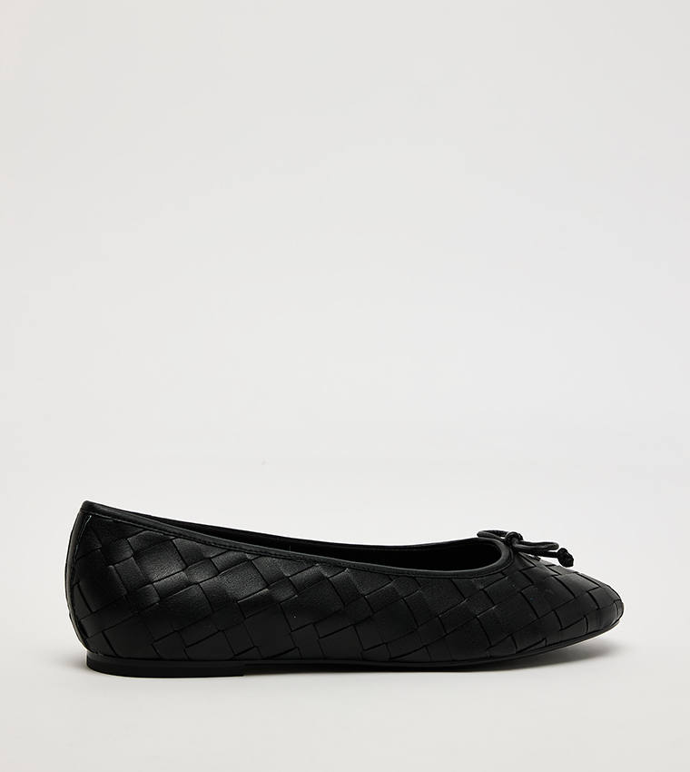 Braided Bow Detail Ballerinas