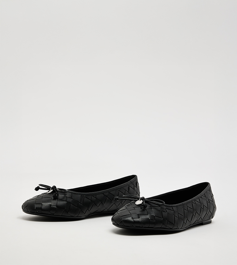 Braided Bow Detail Ballerinas