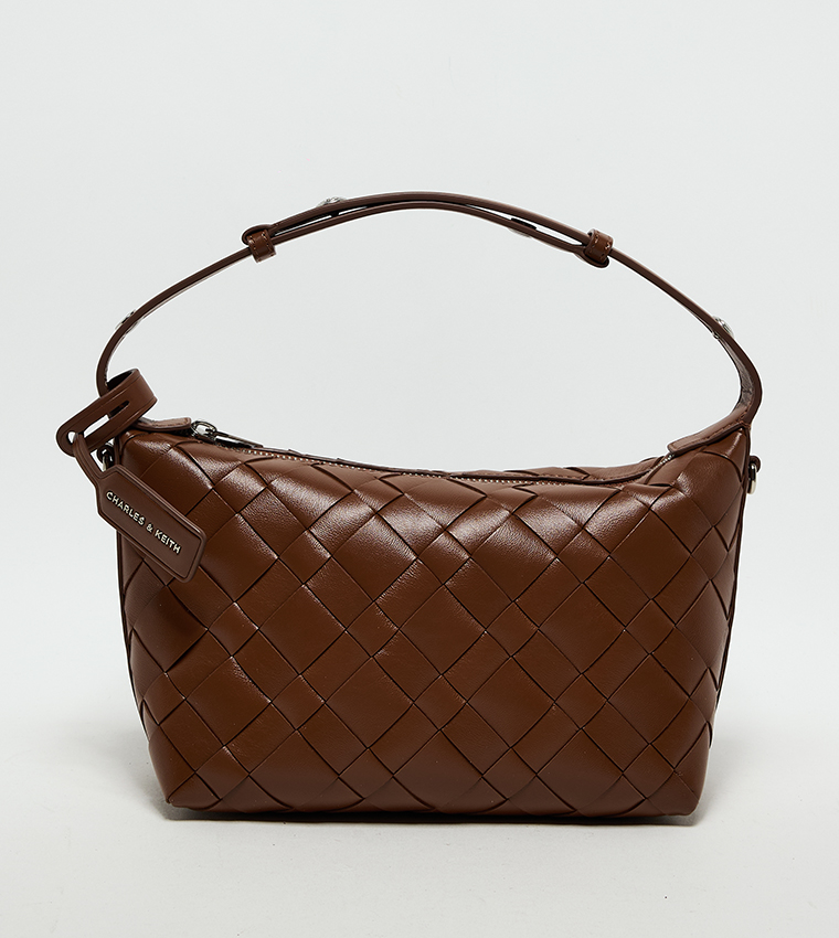 Typing Software Charles And Keith Woven Boxy Chain Strap Bag