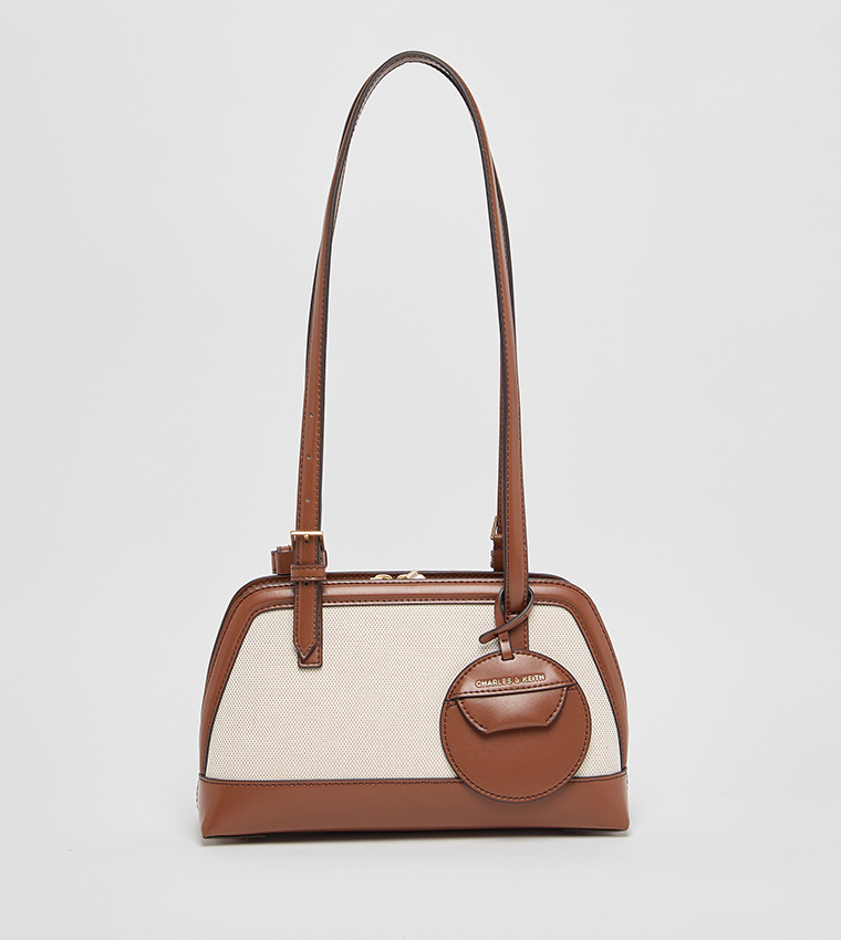 ENOLA Color Block Canvas Shoulder Bag