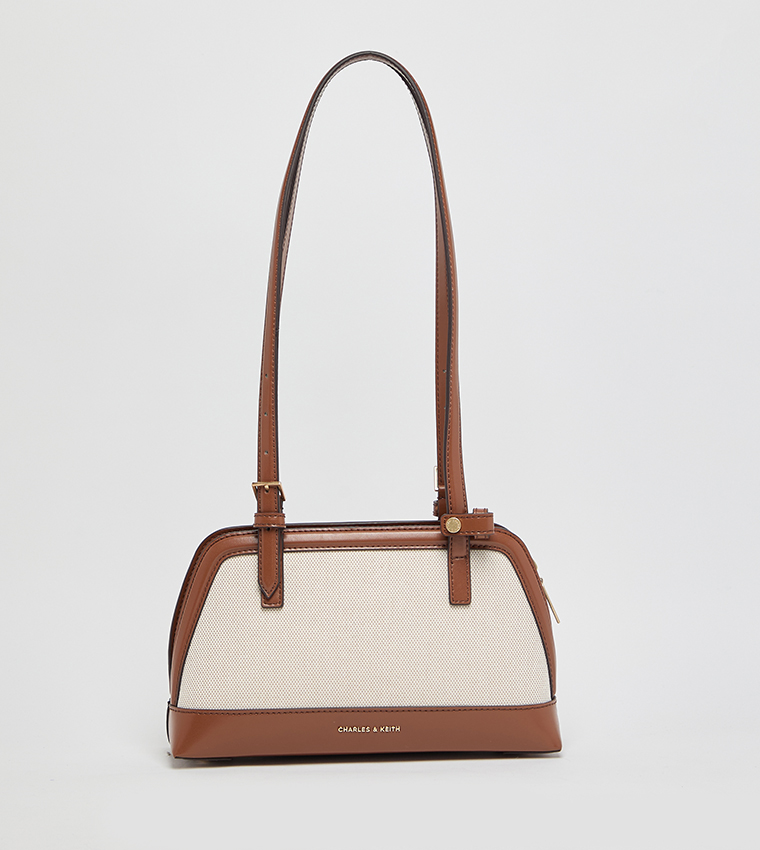 ENOLA Color Block Canvas Shoulder Bag