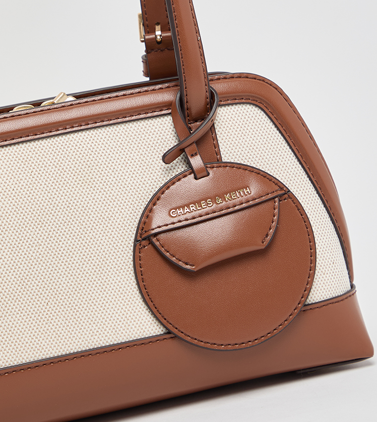 ENOLA Color Block Canvas Shoulder Bag