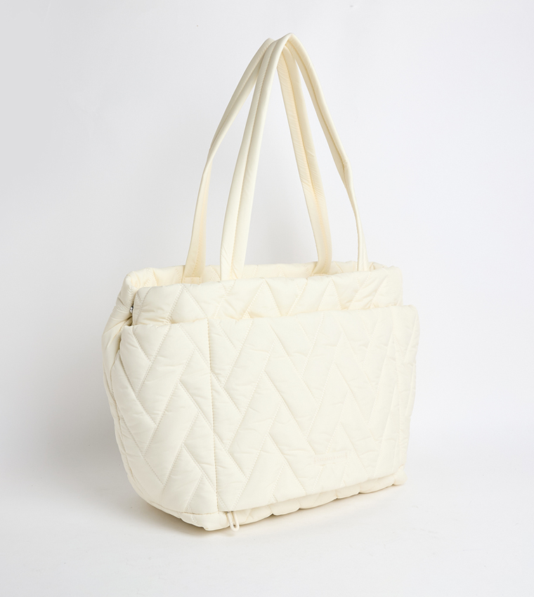 Nylon Quilted Mini Tote Bag