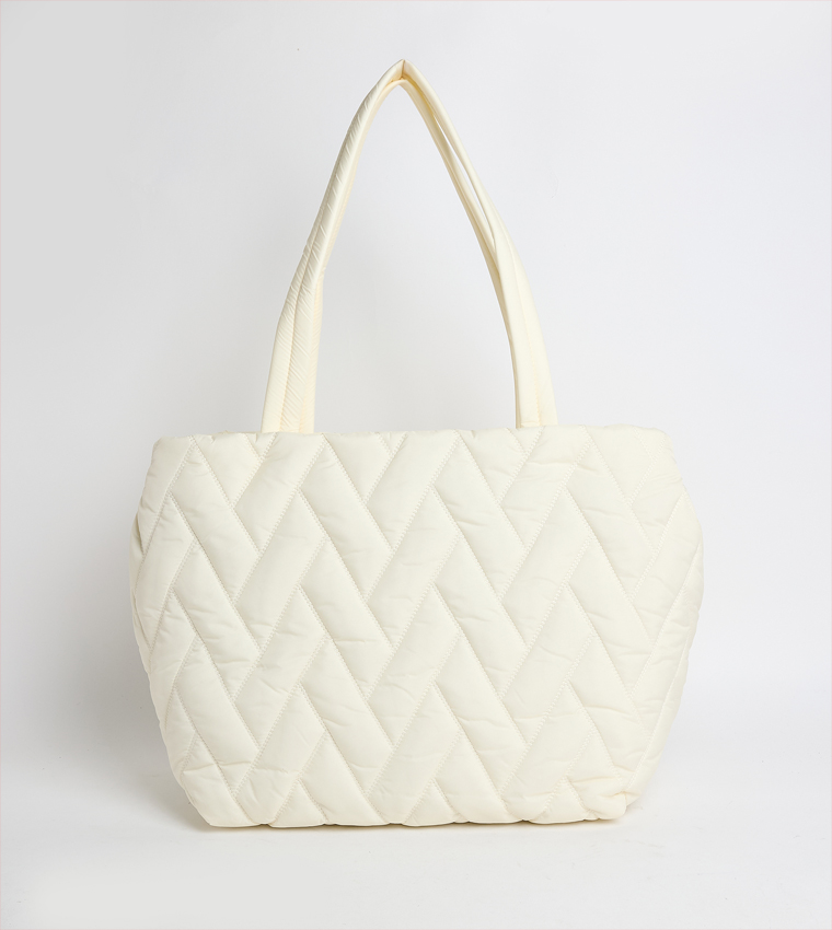 Nylon Quilted Mini Tote Bag