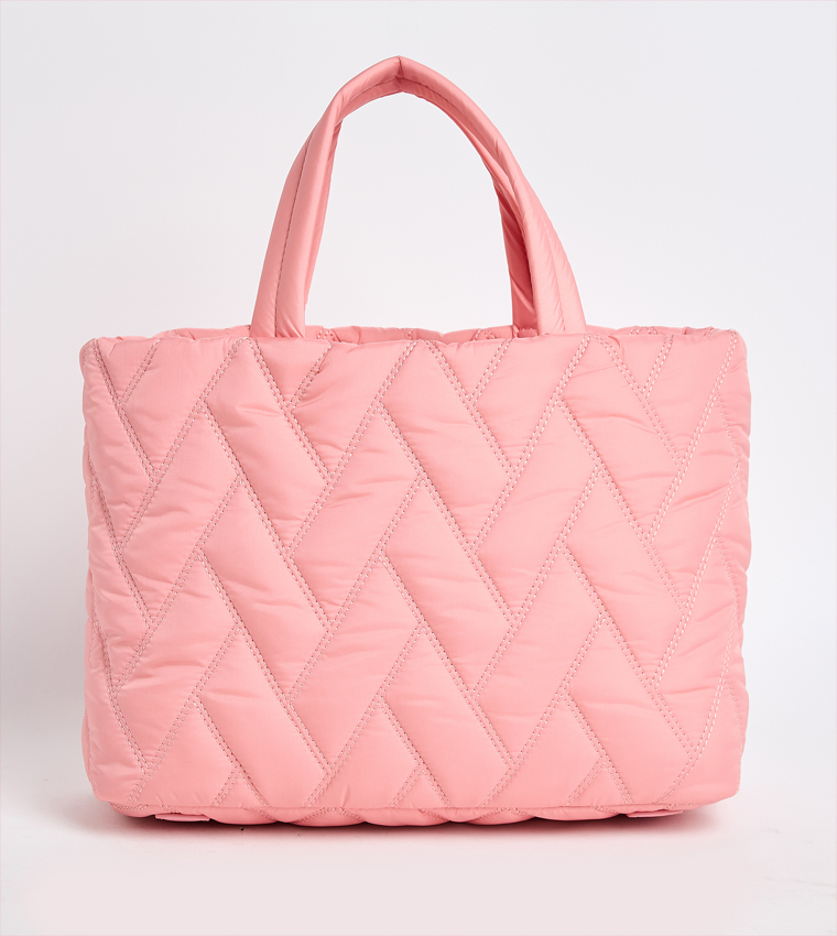 CHERVON Quilted Boxy Tote Bag