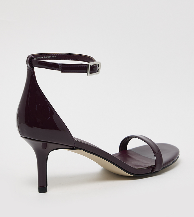 Open-Toe Ankle-Strap Heeled Sandals