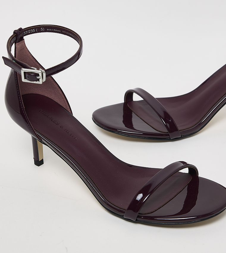 Open-Toe Ankle-Strap Heeled Sandals