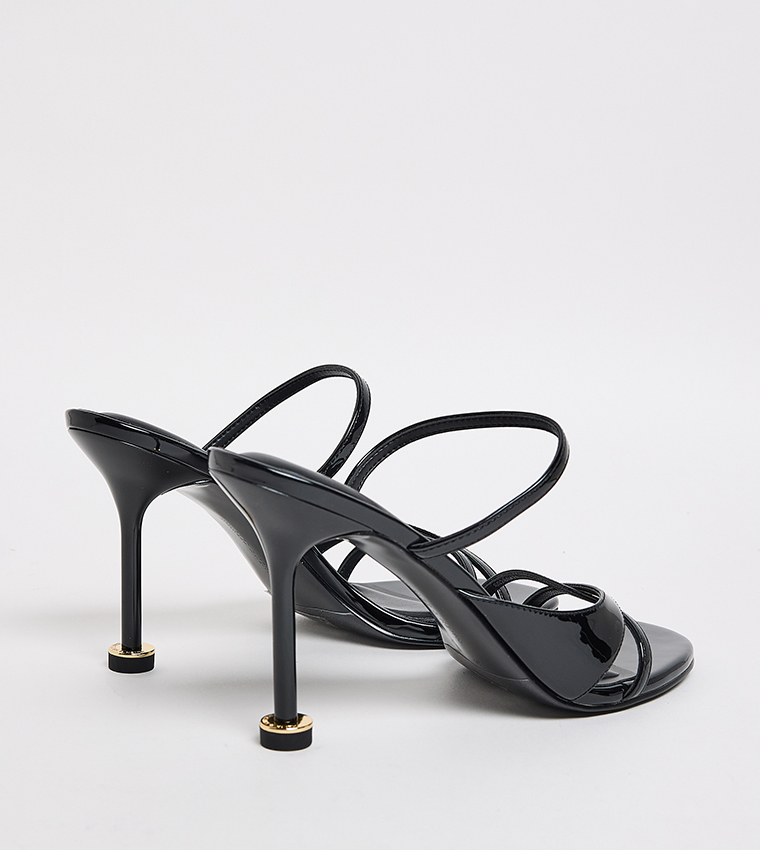 Strappy Sculptural Heel Sandals