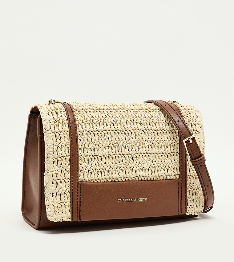 SHALIA Raffia Convertible Crossbody Bag