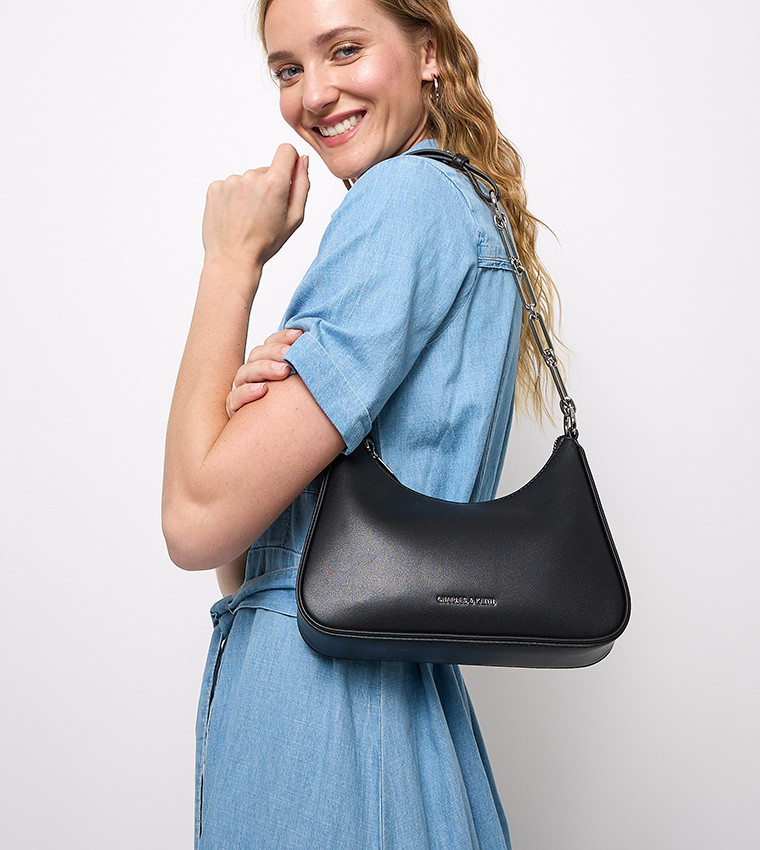 LANE Textured Shoulder Bag