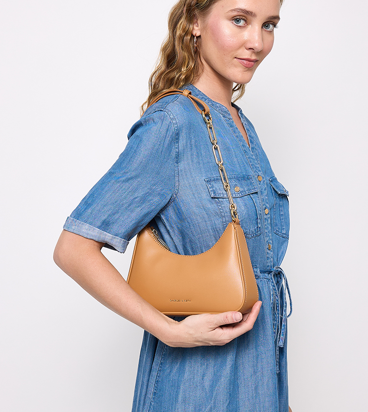 LANE Textured Shoulder Bag