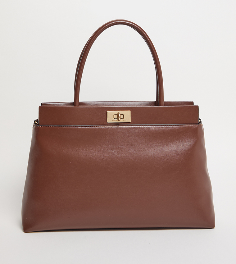 LENNIE Textured Satchel Bag