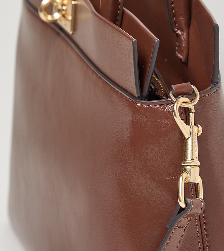 LENNIE Textured Satchel Bag
