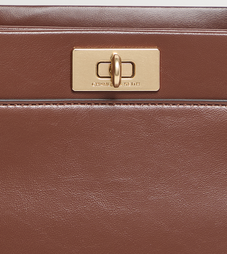 LENNIE Textured Satchel Bag