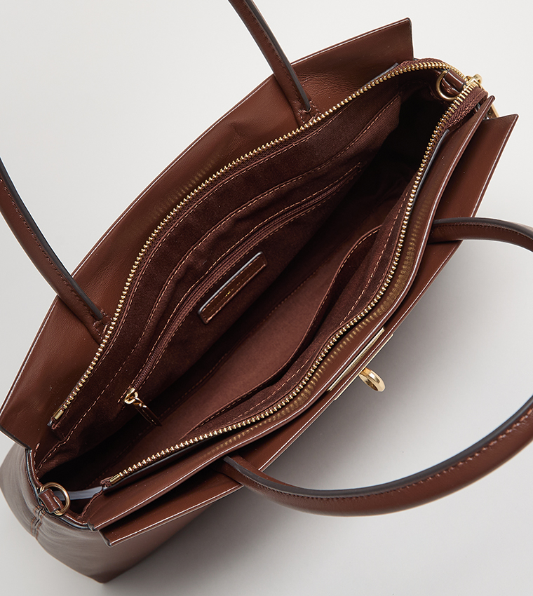 LENNIE Textured Satchel Bag