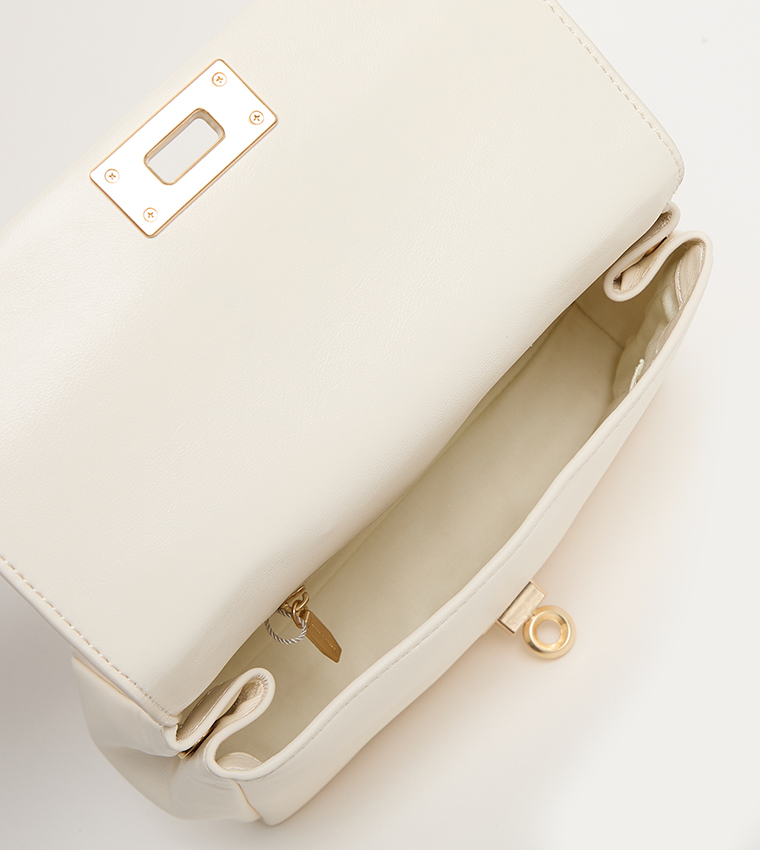 LENNIE Textured Top Handle Bag