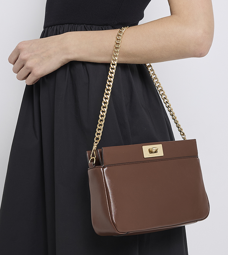 LENNIE Textured Shoulder Bag