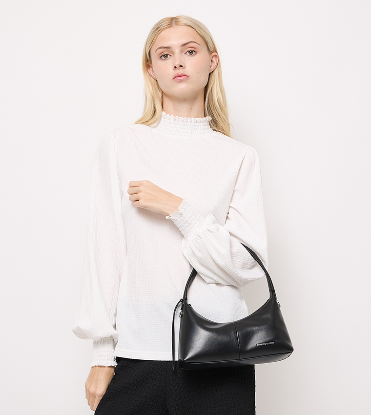SIMONE Textured Shoulder Bag