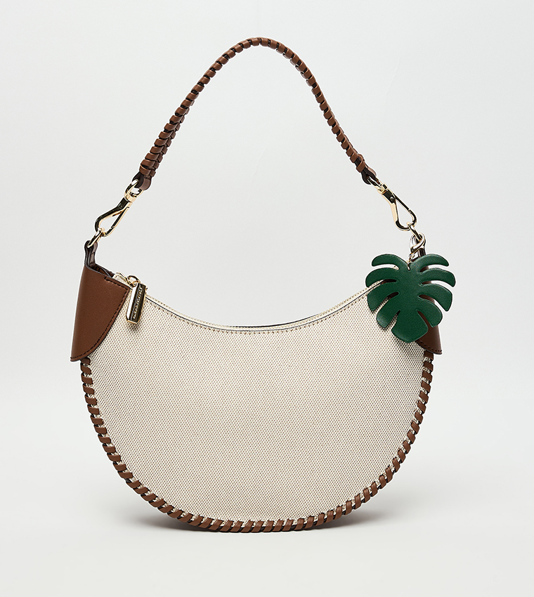 BLUME Textured Canvas Shoulder Bag