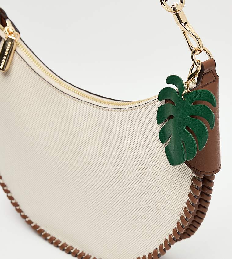 BLUME Textured Canvas Shoulder Bag