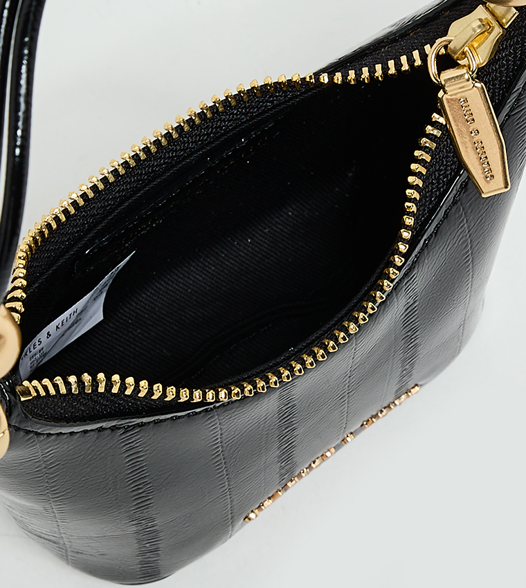 AUGUSTINE Micro Eel-Effect Chain-Handle Bag