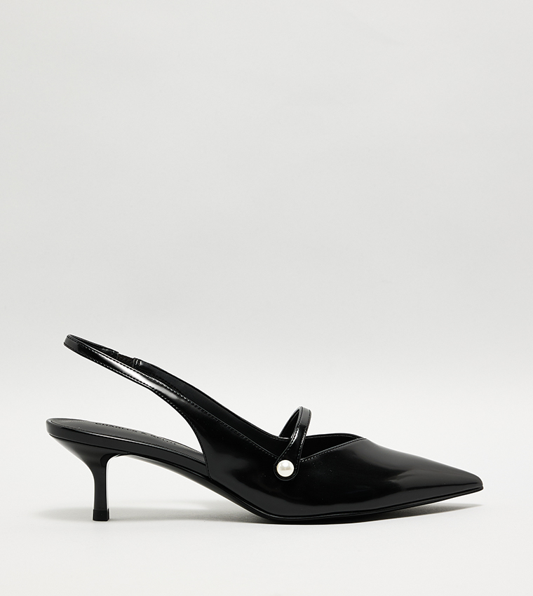HELENA Pearl Detail Slingback Pumps