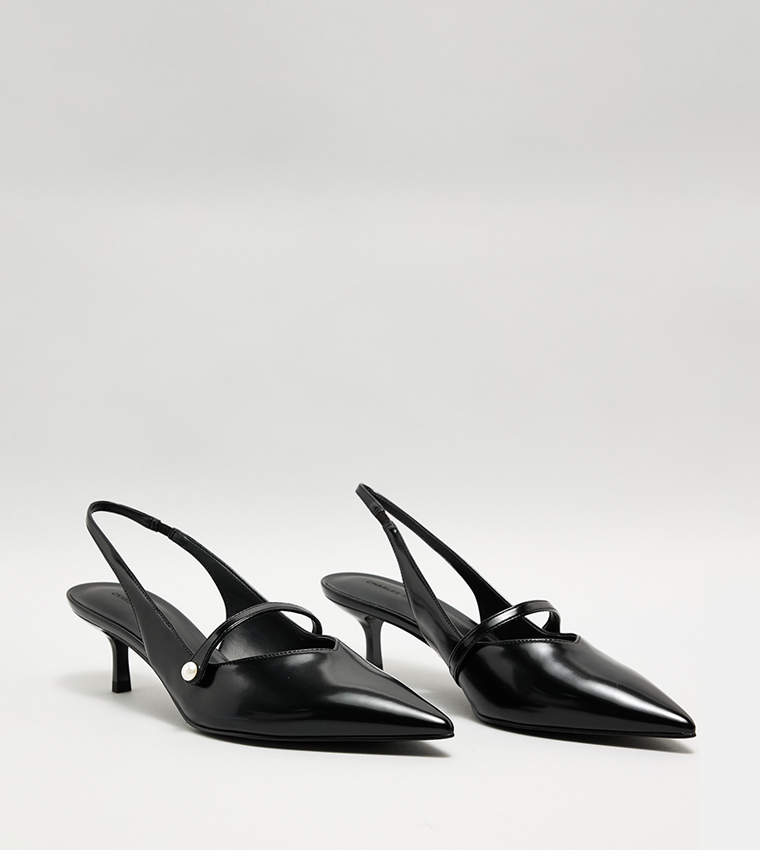 HELENA Pearl Detail Slingback Pumps