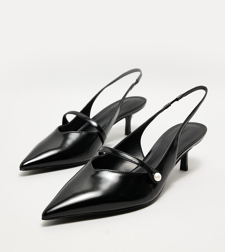 HELENA Pearl Detail Slingback Pumps