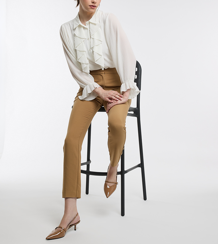 HELENA Patent Pearl Detail Slingback Pumps