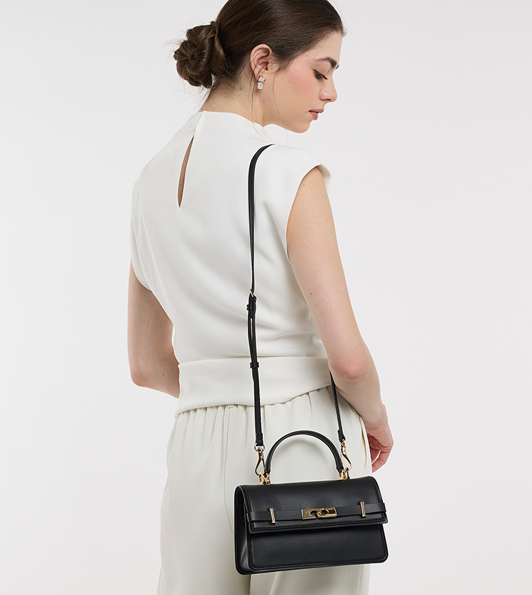 ARLET Belted Top Handle Bag