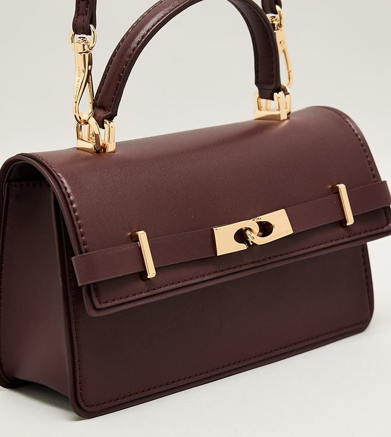 ARLET Belted Top Handle Bag
